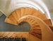 Circular floating staircases