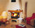Traditional fireplace...