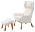 Contemporary armchair: recliner, convertible