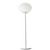 Design floor lamp: glass