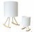 Design floor lamp: wood