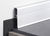 Skirting tile in ceramic, stone and metal 