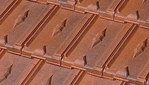 lozenge patterned roof tile