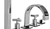 double handle bath-tub mixer