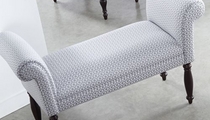 traditional upholstered bench