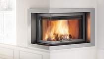 corner fireplace