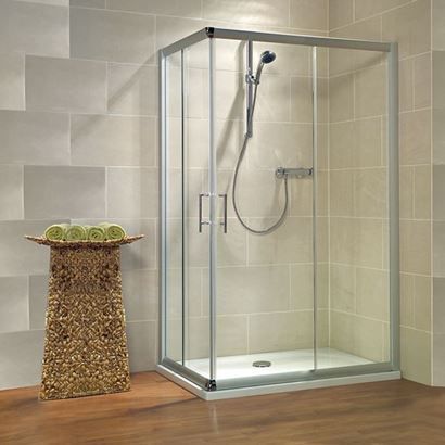 Jaquar Bathroom Partitions glass shower cubicle / corner / with sliding door - kristall trend Jaquar Bathroom Partitions glass shower cubicle / corner / with sliding door - kristall trend