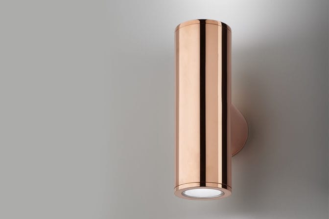 Contemporary Wall Light Outdoor Aluminum Brass Up Down 65 Contemporary Wall Light Outdoor Aluminum Brass
