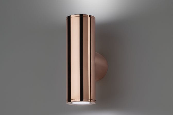 Contemporary Wall Light Outdoor Aluminum Brass Up Down 65 Contemporary Wall Light Outdoor Aluminum Brass