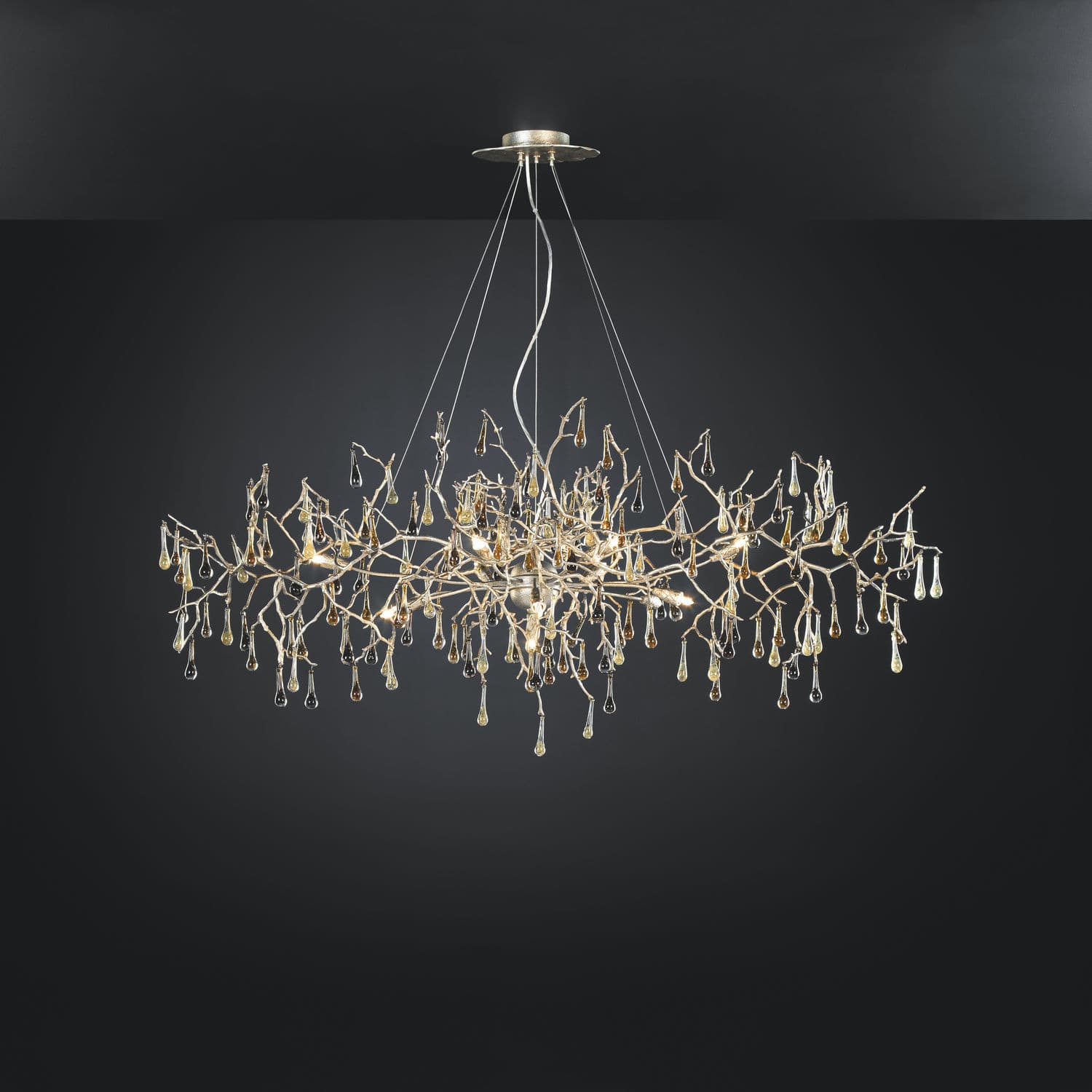Traditional Chandelier Glass Bronze Halogen Bijout Ct3263 Traditional Chandelier Glass Bronze Halogen Bijout Ct3263 12