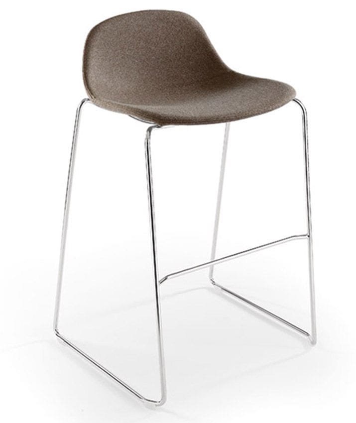 Contemporary Bar Stool Leather Fabric Polypropylene Pure Contemporary Bar Stool Leather Fabric Polypropylene