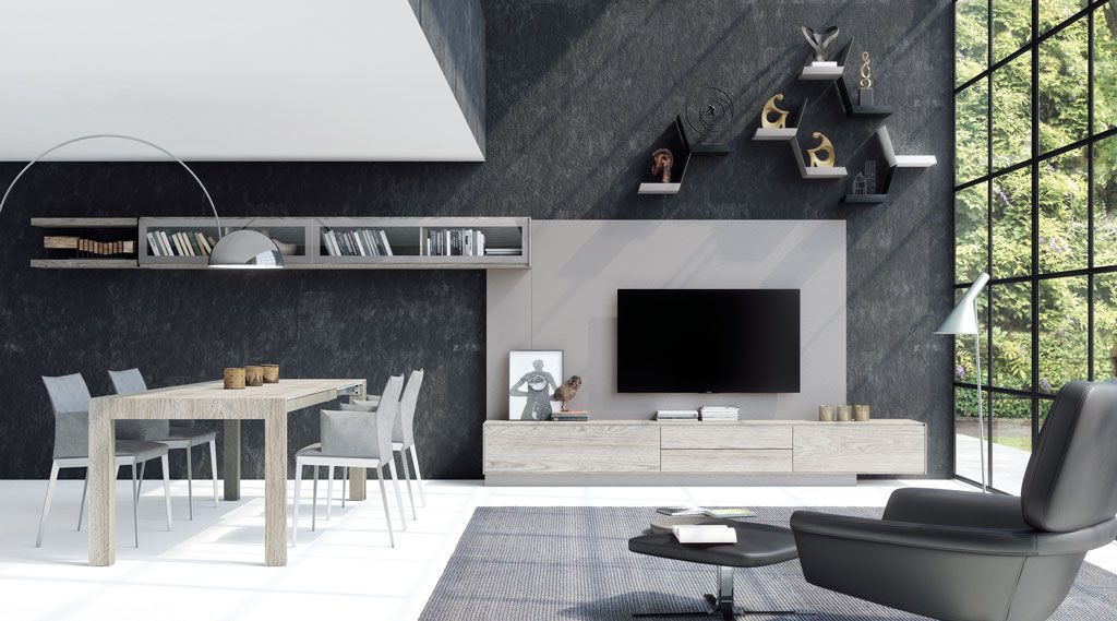 Contemporary Tv Wall Unit Wooden Parma 2 Lagrama Contemporary Tv Wall Unit Wooden Parma 2