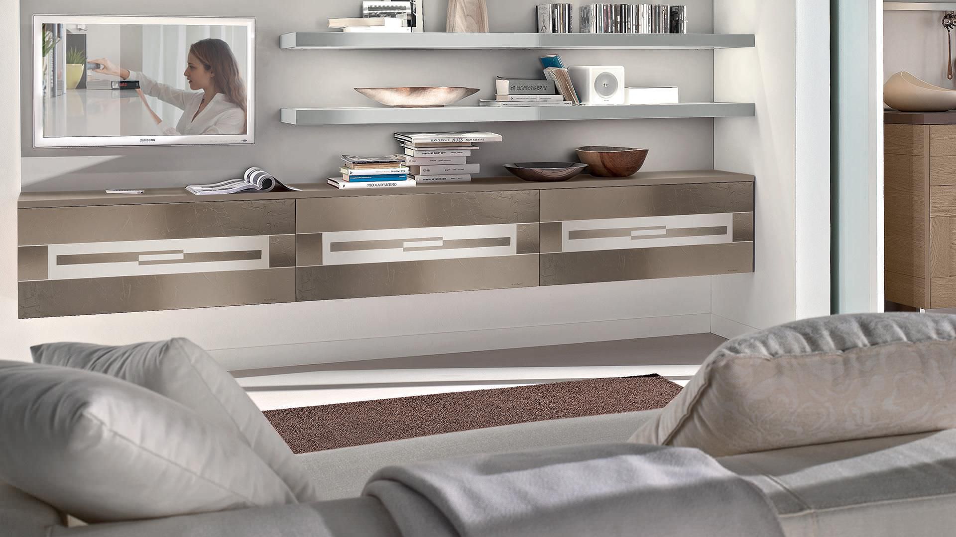 Contemporary TV wall unit / wooden / lacquered wood - GALLERY ... Contemporary TV wall unit / wooden / lacquered wood - GALLERY ...
