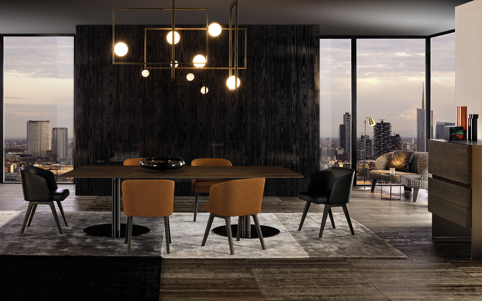Uncategorized Minotti Dining Table contemporary dining table wooden metal rectangular bellagio by gordon guillaumier minotti
