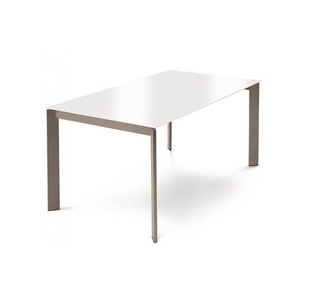 Contemporary Dining Table Wooden Metal Melamine Glam 130 Contemporary Dining Table Wooden Metal Melamine Glam 130