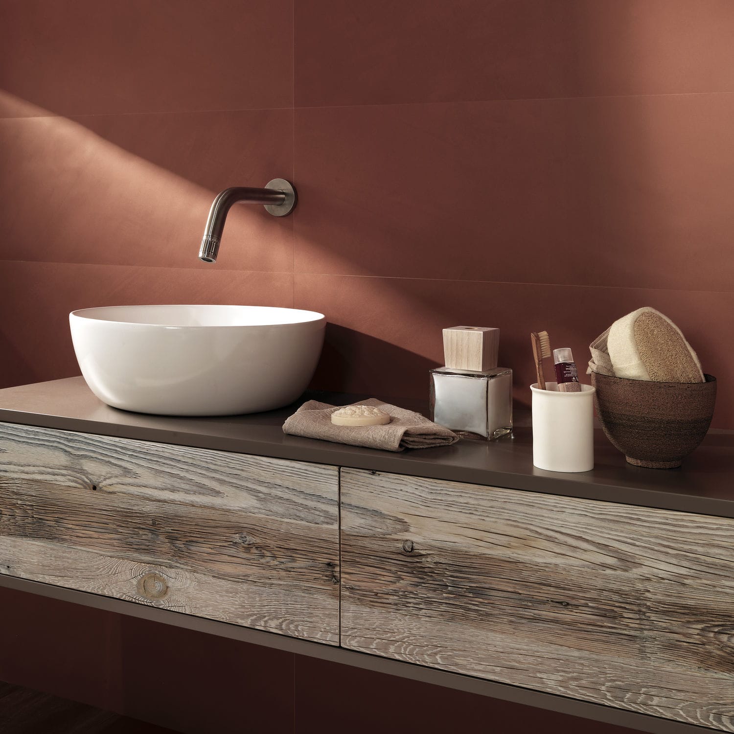 Bathroom Tile Wall Porcelain Stoneware Plain Color Now Bathroom Tile Wall Porcelain Stoneware Plain Color Now Marsala