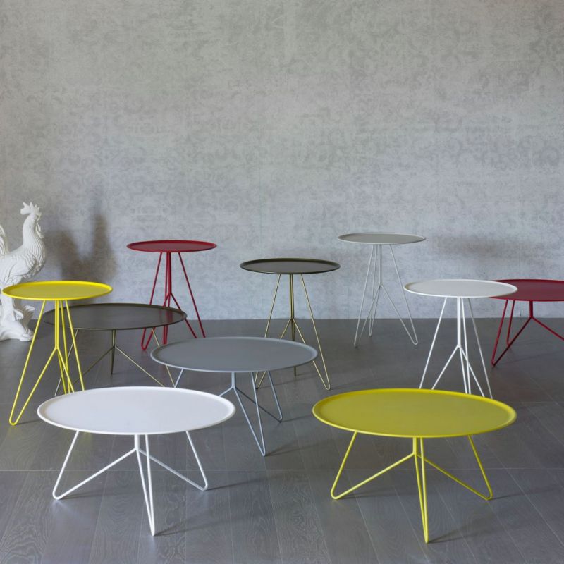Contemporary Coffee Table Metal Round Link By Giopato Contemporary Coffee Table Metal Round