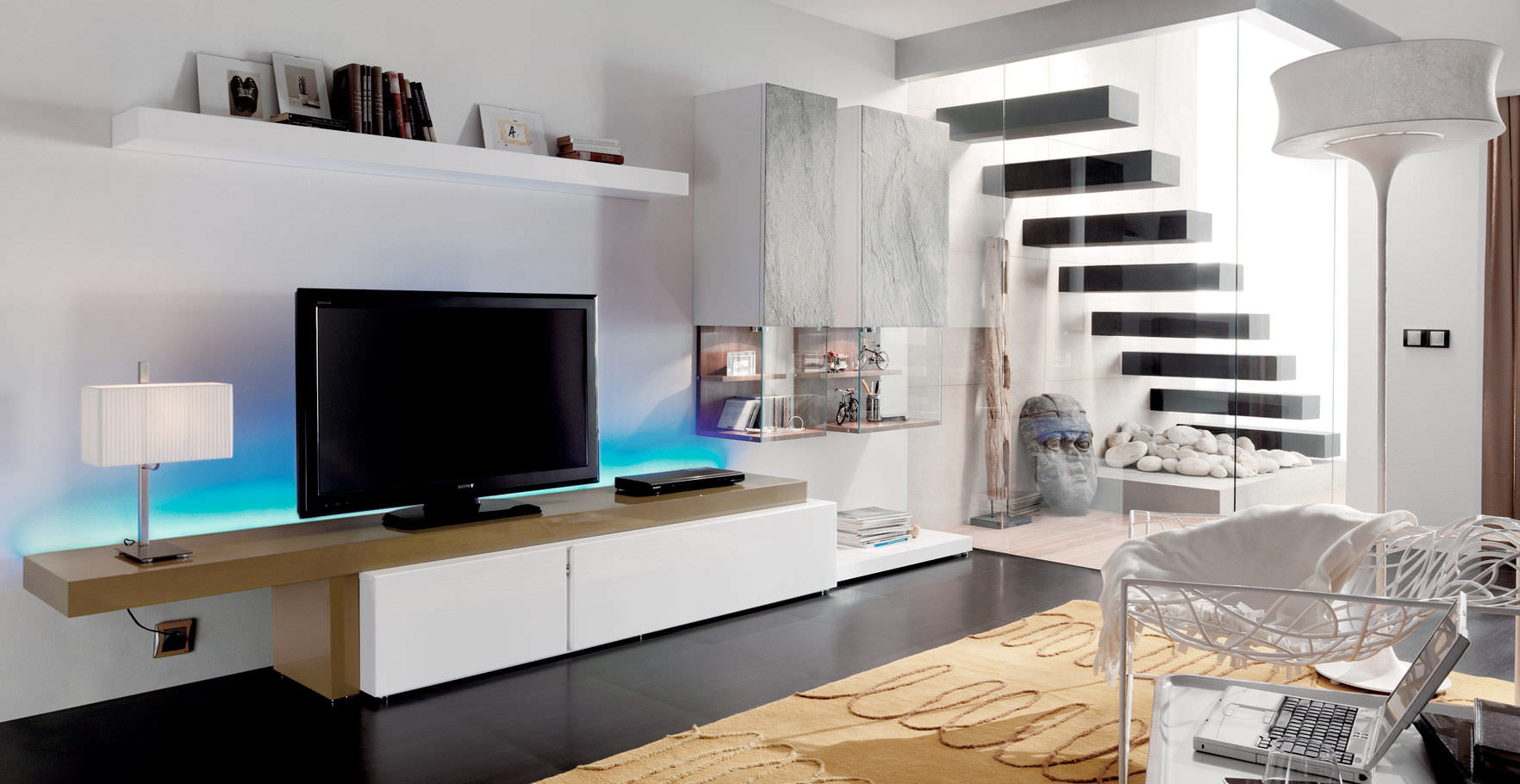 Mobile tv moderno ebay: libreria parete con porta tv blandini a ...