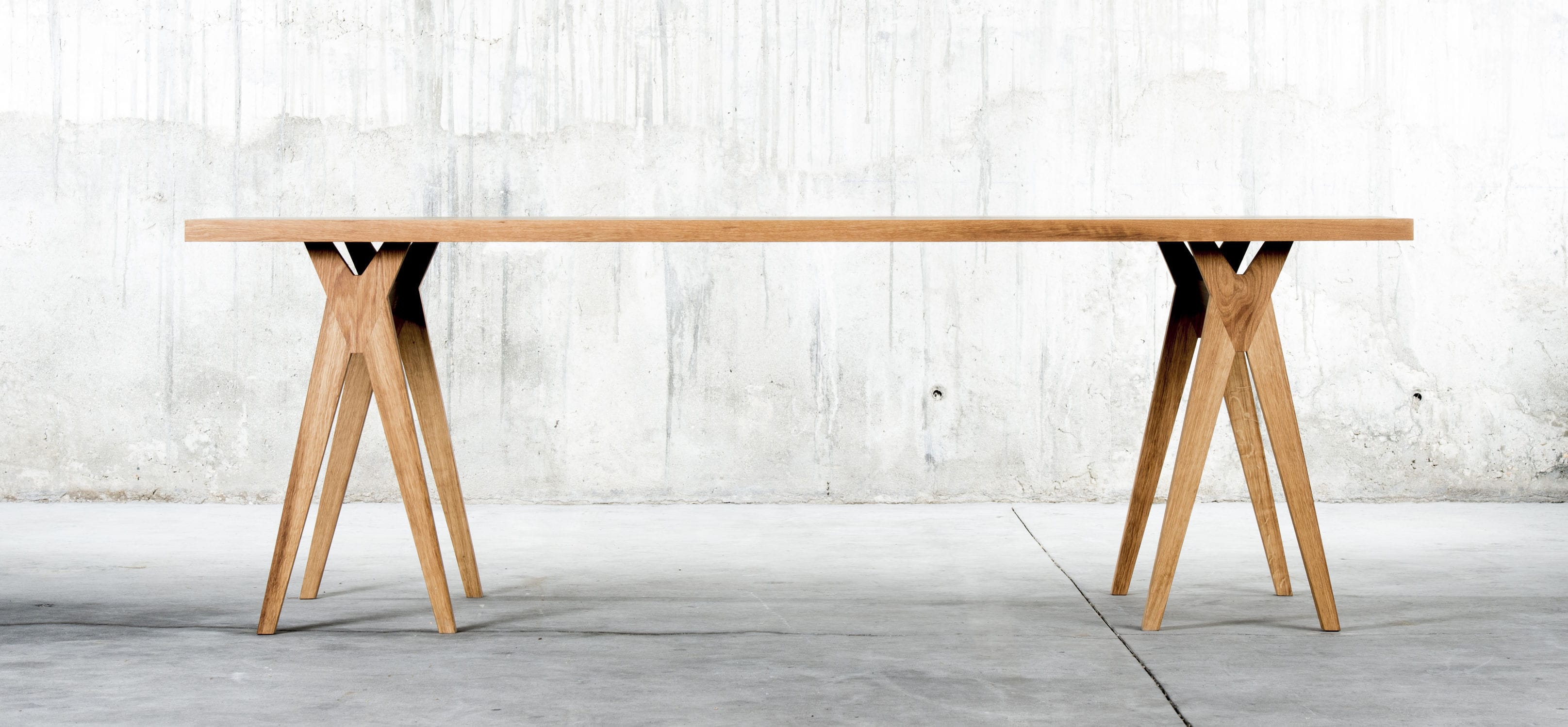 Contemporary Dining Table Oak Walnut Solid Wood Yoy Qowood Contemporary Dining Table Oak Walnut Solid Wood