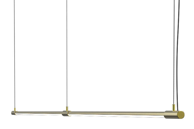 Hanging Light Fixture Led Linear Brass Thin By Peter Bristol Hanging Light Fixture Led Linear Brass