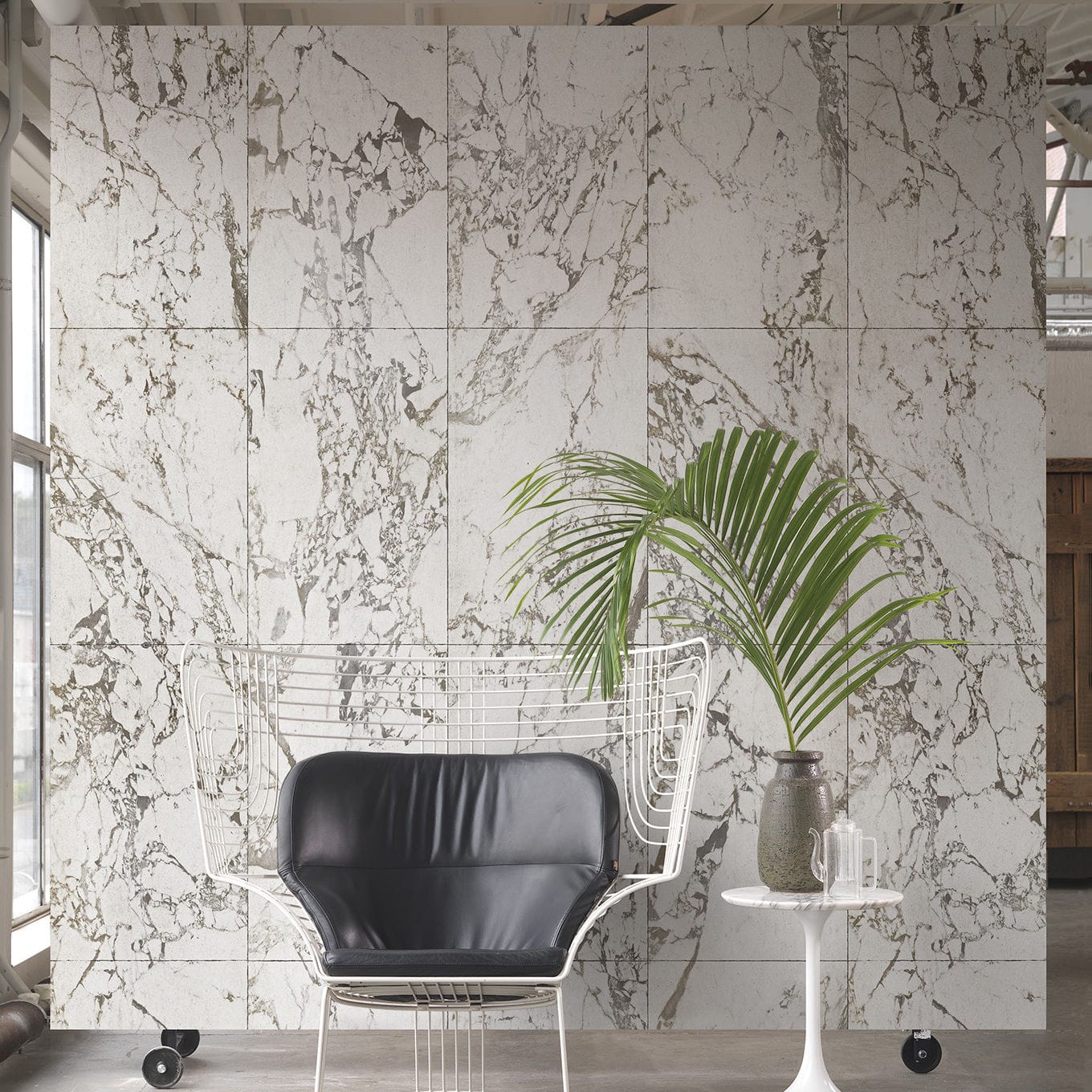 Contemporary Wallpaper PHM 40 NLXL Patterned Marble Look Non