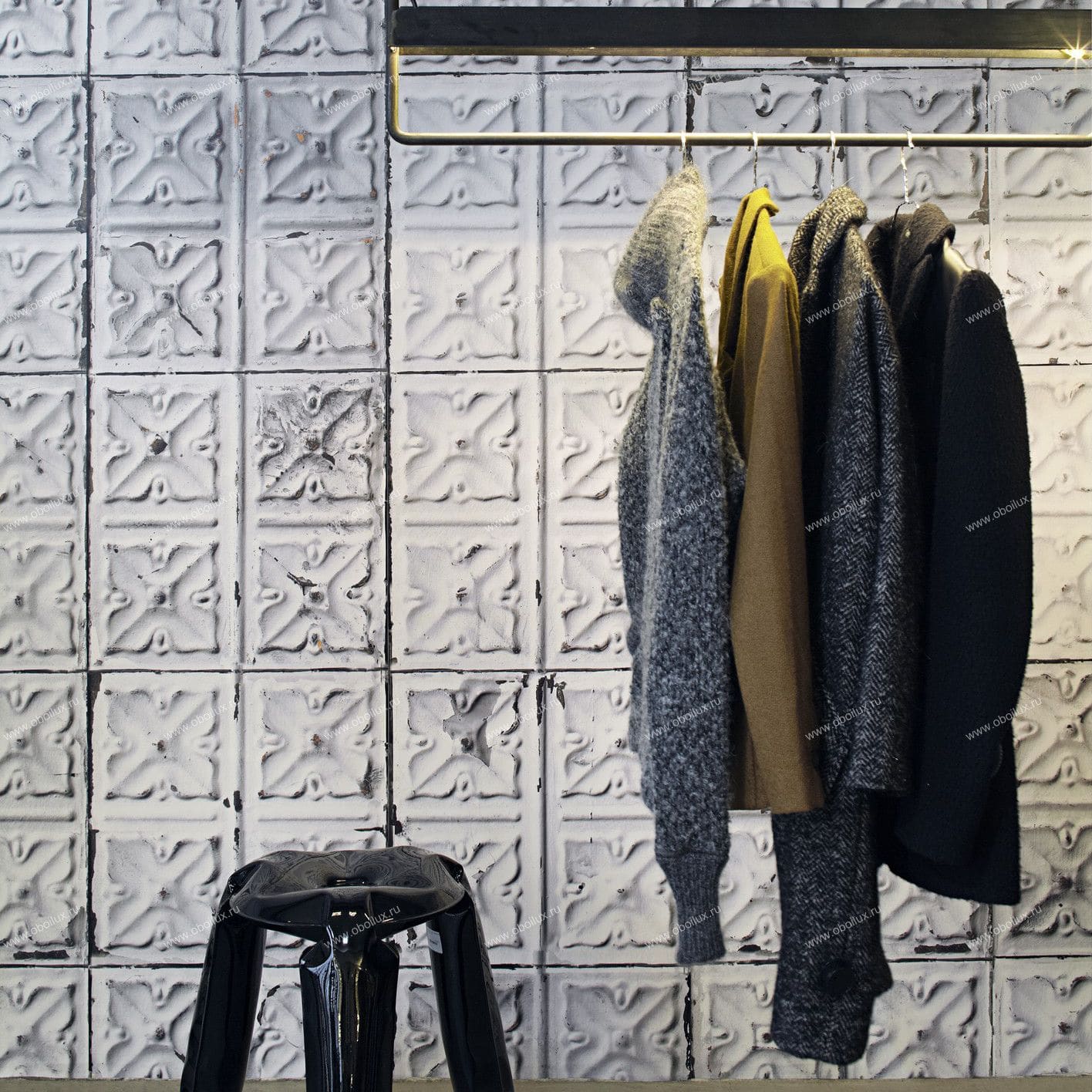 classic wallpaper vintage rustic patterned tin 04 by merci