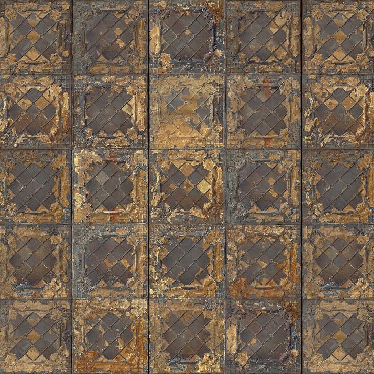 classic wallpaper vintage rustic patterned tin 08 by merci