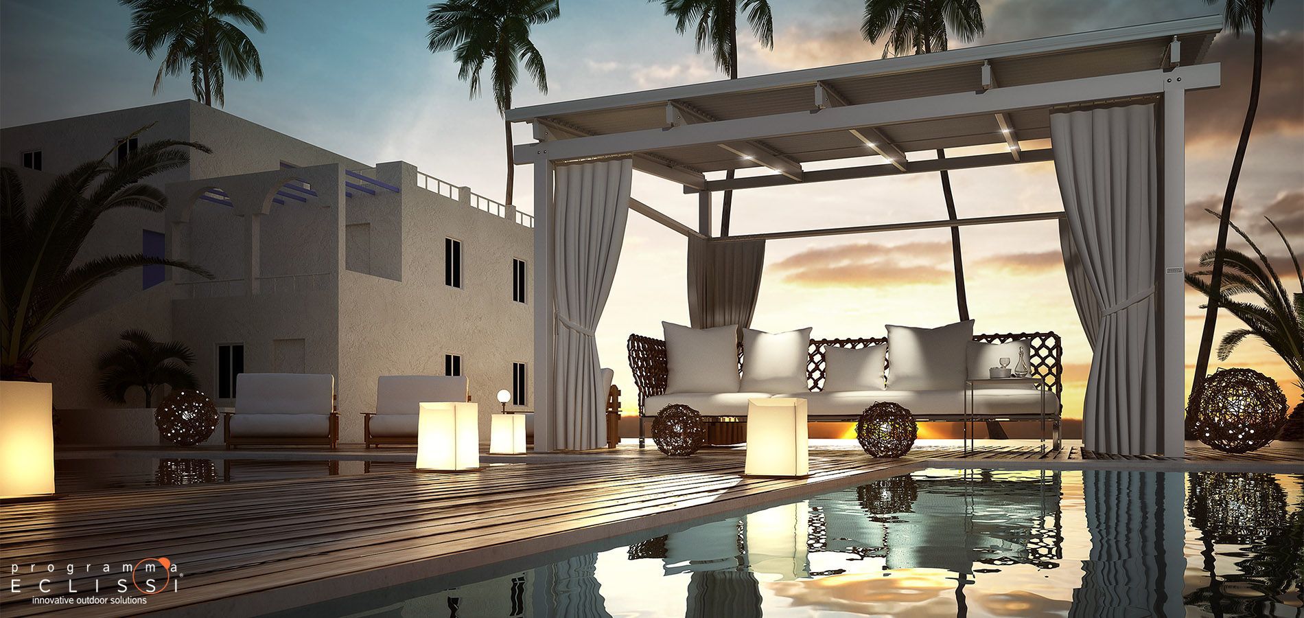 self-supporting pergola / aluminum / sun shade louvers / custom self-supporting pergola / aluminum / sun shade louvers / custom