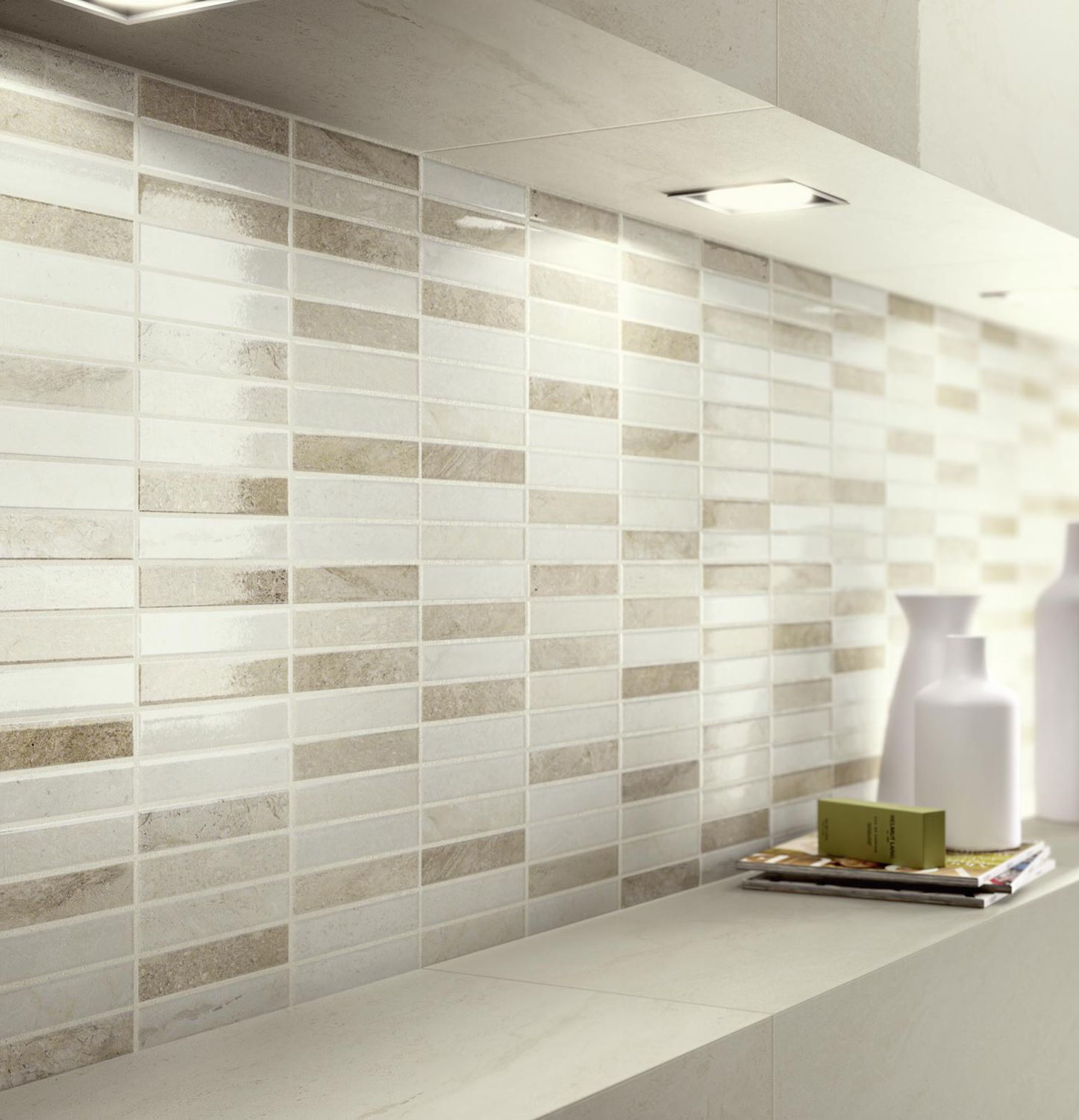 Piastrelle bagno mosaico beige: bagno privato paviceramica ...