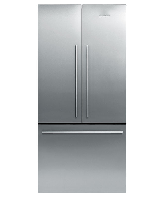 Refrigerator With Drawer Double Door Stainless Steel Built