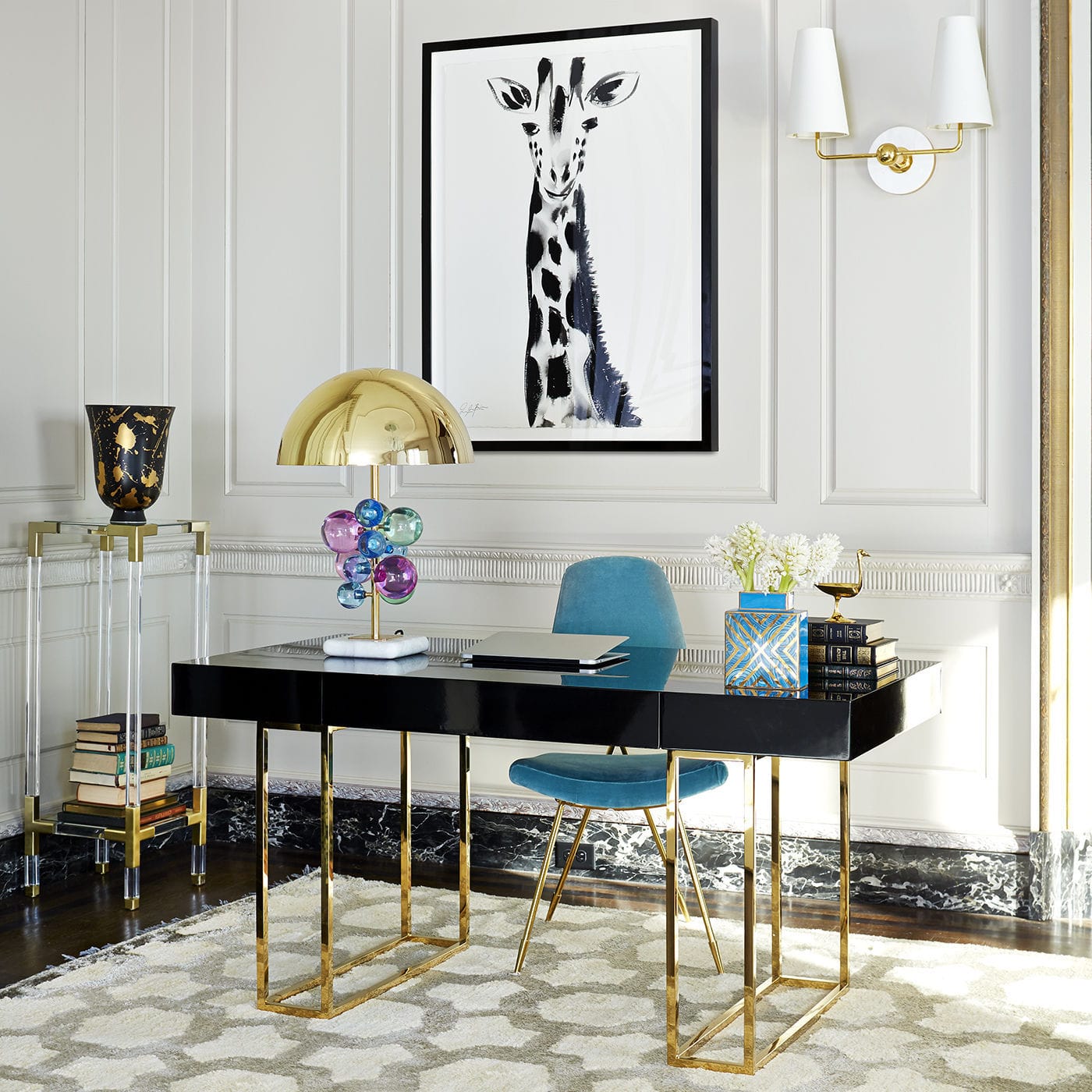 Table Lamp Traditional Brass Acrylic Globo Jonathan Adler Table Lamp Traditional Brass Acrylic