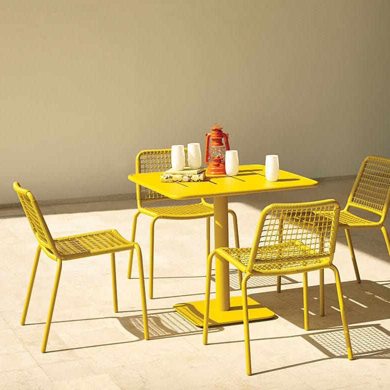 Contemporary Table Aluminum Square Outdoor Vega By Maiori Contemporary Table Aluminum Square Outdoor Vega By Maiori Design