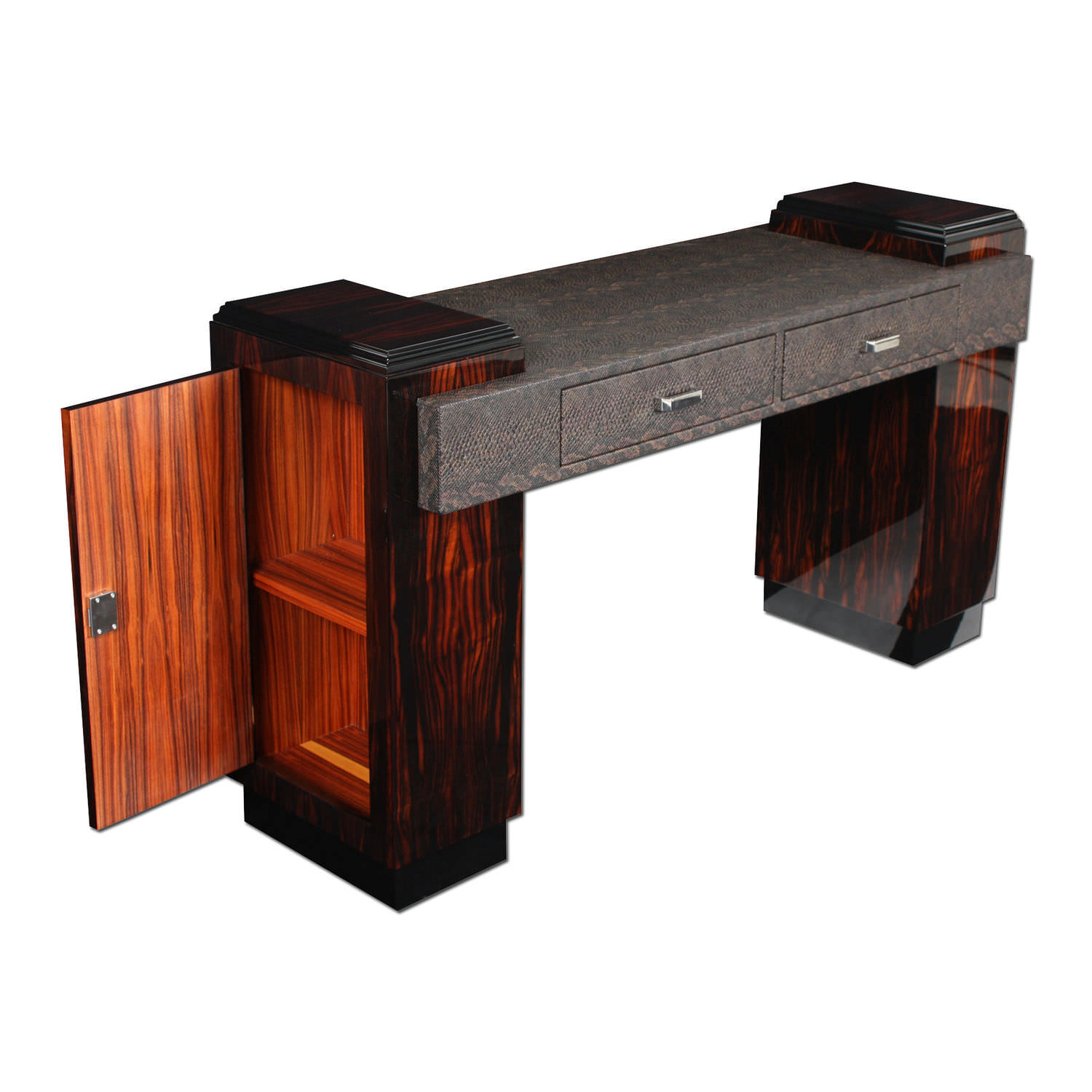 Macassar Ebony Desk Art Deco D023 Cygal Gmbh Co Kg Macassar Ebony Desk Art Deco D023