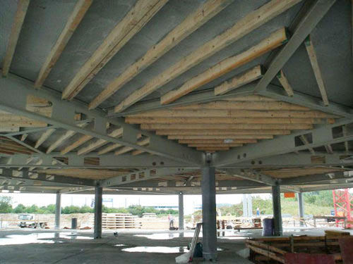 wooden deck slab concrete hbv rib ticomtec