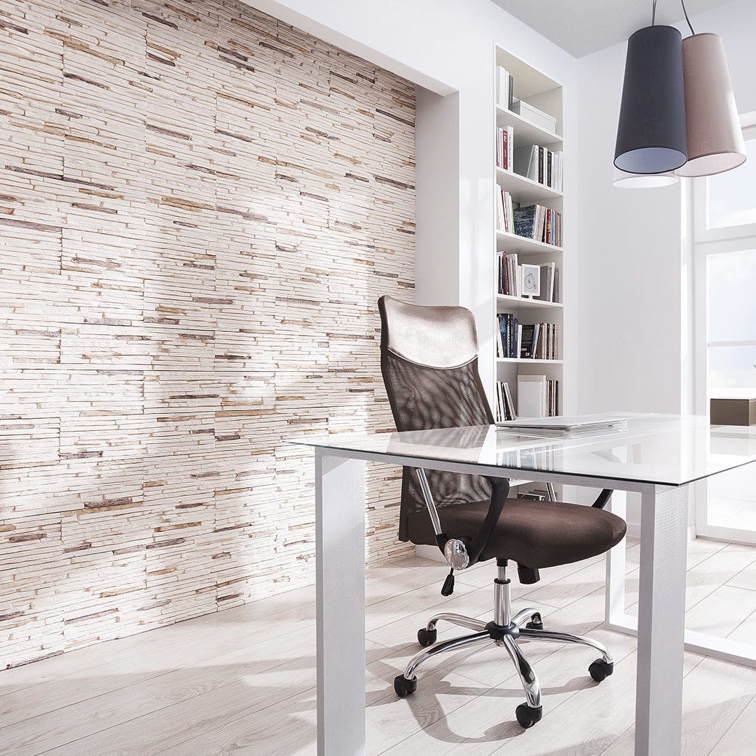Concrete wall cladding panel / gypsum / interior / exterior ... Interior design venezia