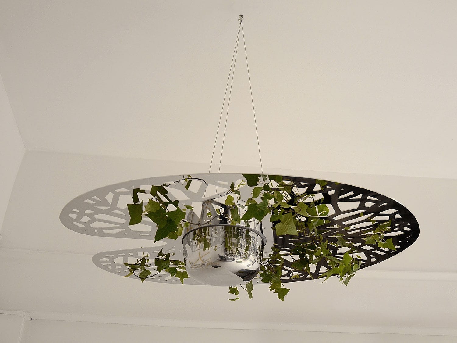 stainless steel garden pot / hanging - nÉnupharjean-françois stainless steel garden pot / hanging - nÉnupharjean-françois