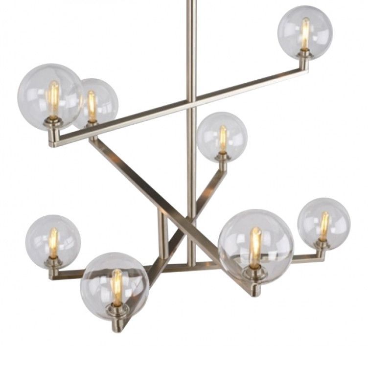 Contemporary Chandelier Jr Gambit Alan Mizrahi Lighting Glass