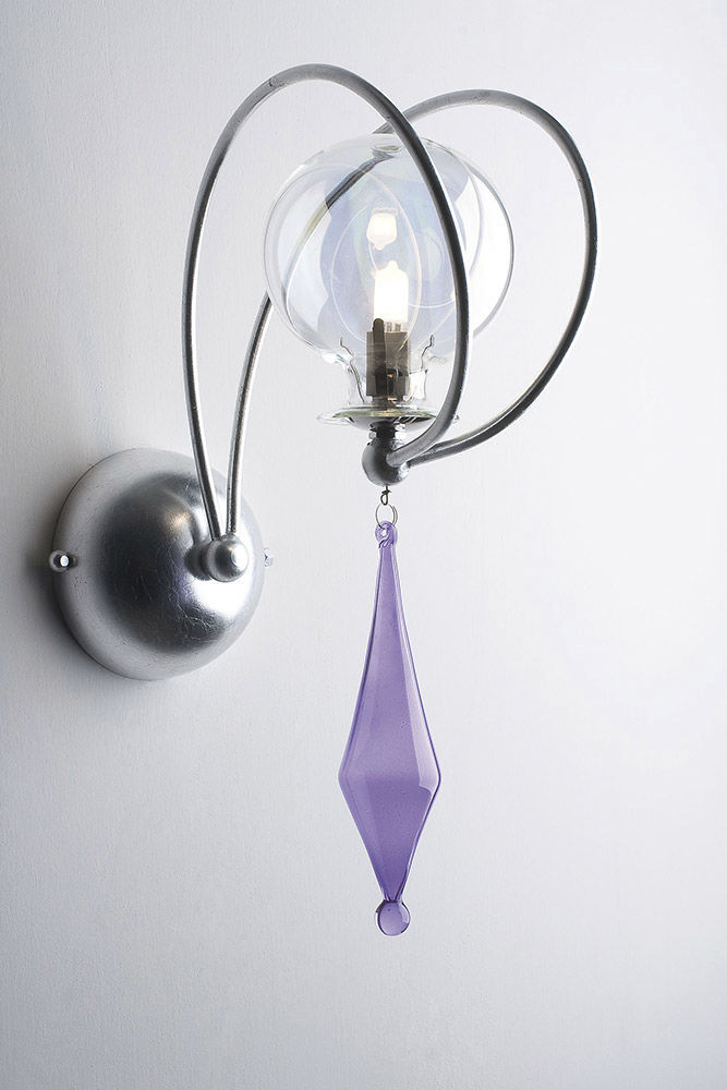 Contemporary Wall Light Globo Cangini Tucci Indoor Metal Glass