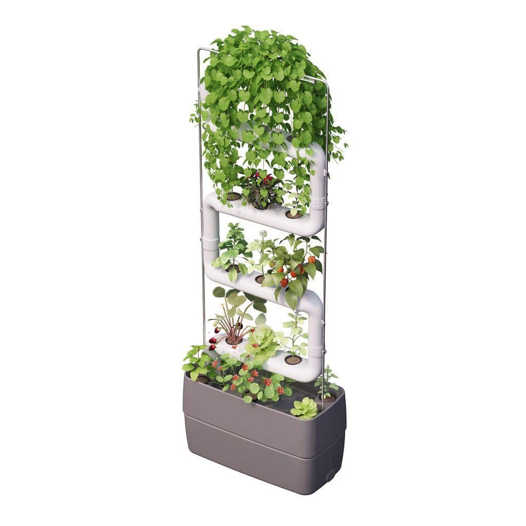 Green Wall System Kit With Integrated Watering EU DARK GREY Supragarden