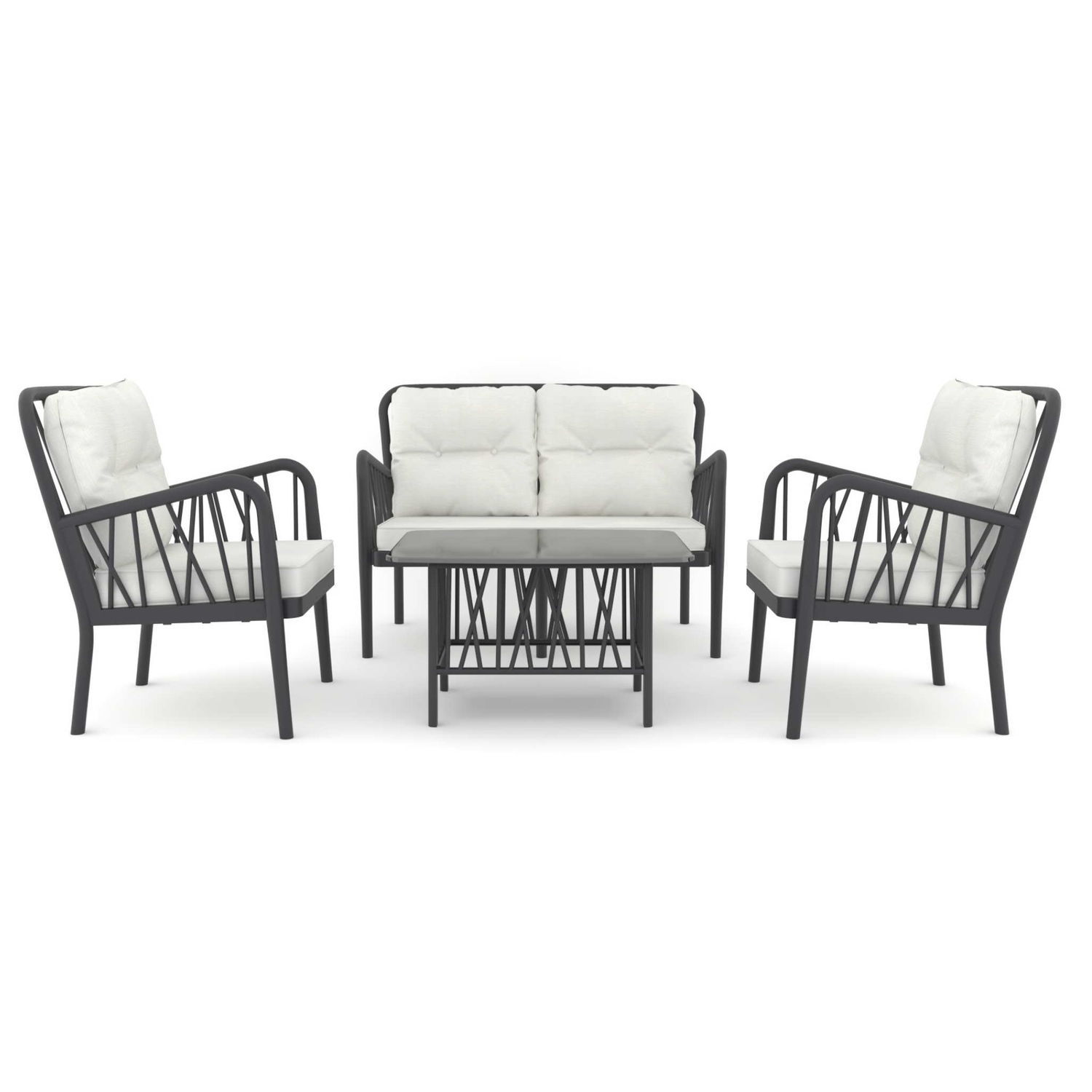 Contemporary Lounge Garden Set Gala Y Cel Outdoor Furn Ture