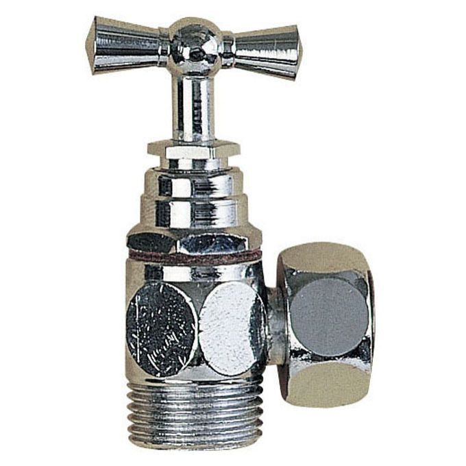 Wall Mounted Shut Off Valve R Wirquin Chrome Plated Brass