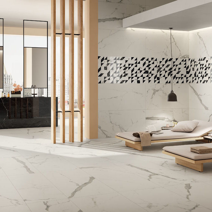 Indoor Tile ETERNITY STATUARIO WHITE Panaria Ceramica Wall