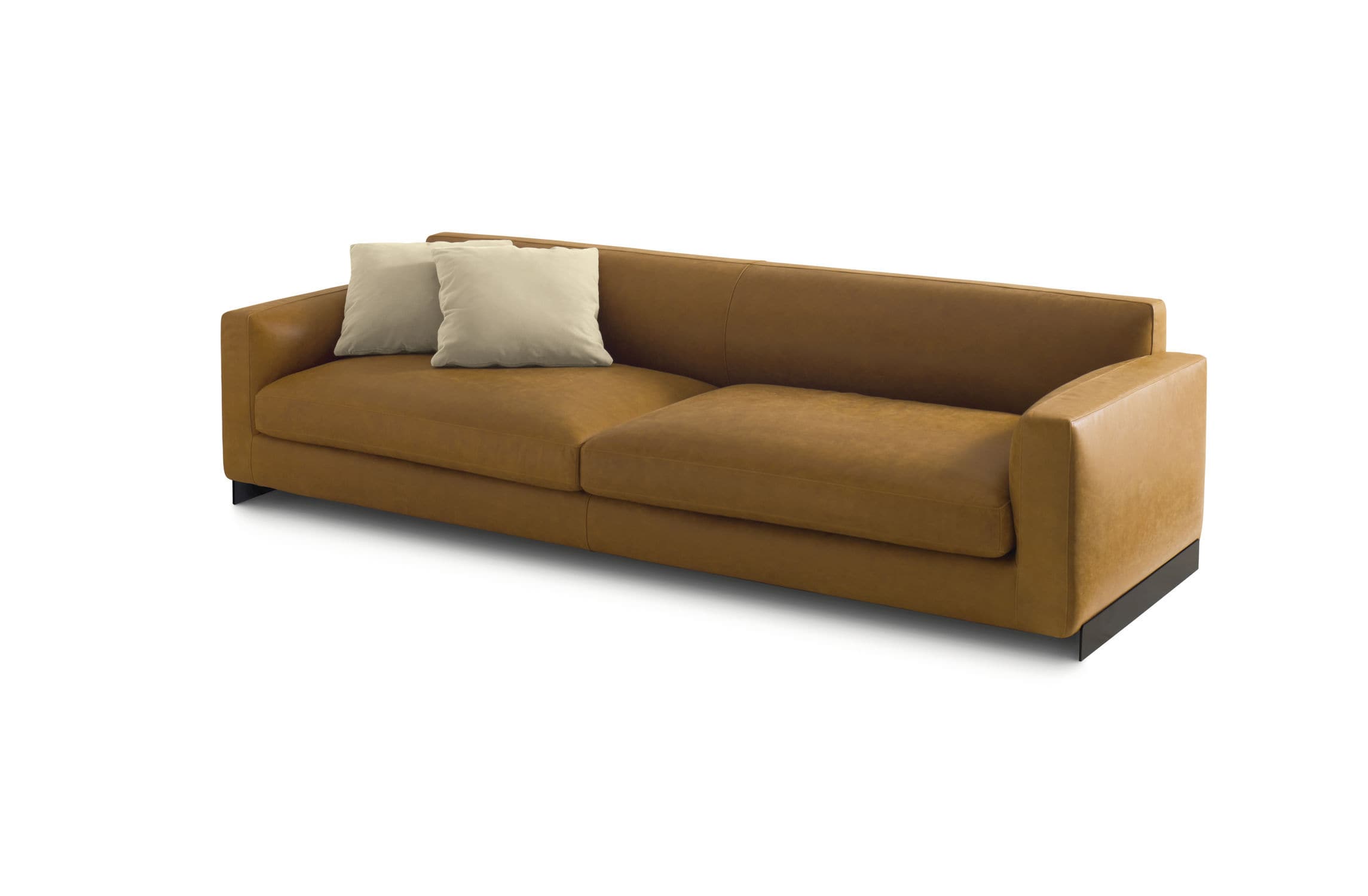 Modular sofa contemporary leather by Mauro Lipparini