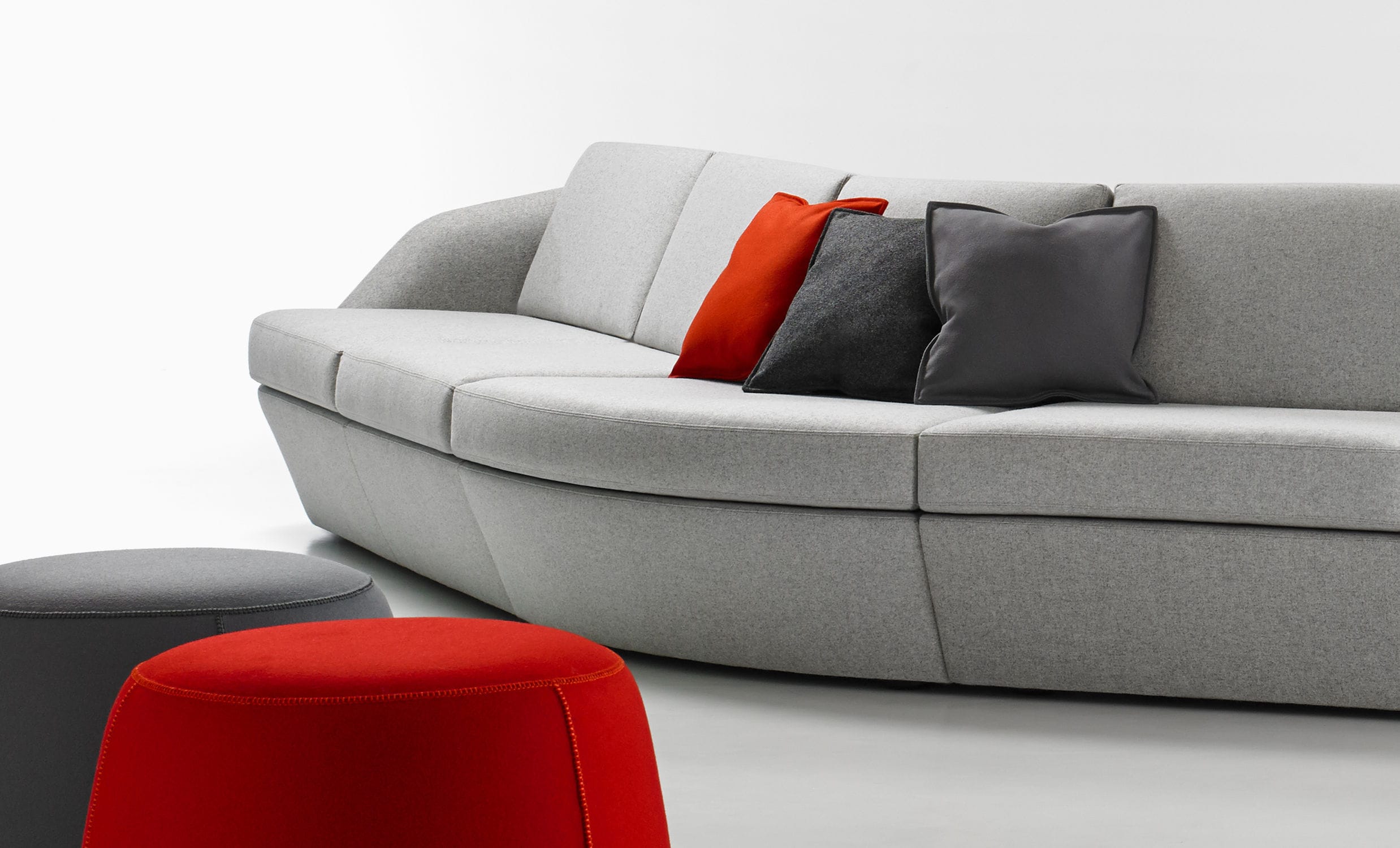 Modular sofa corner contemporary fabric CINEMA BERNHARD