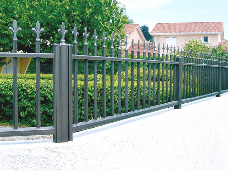Garden Fence Bar Aluminum Stained Tradition Kernera Horizal Garden Fence Bar Aluminum Stained