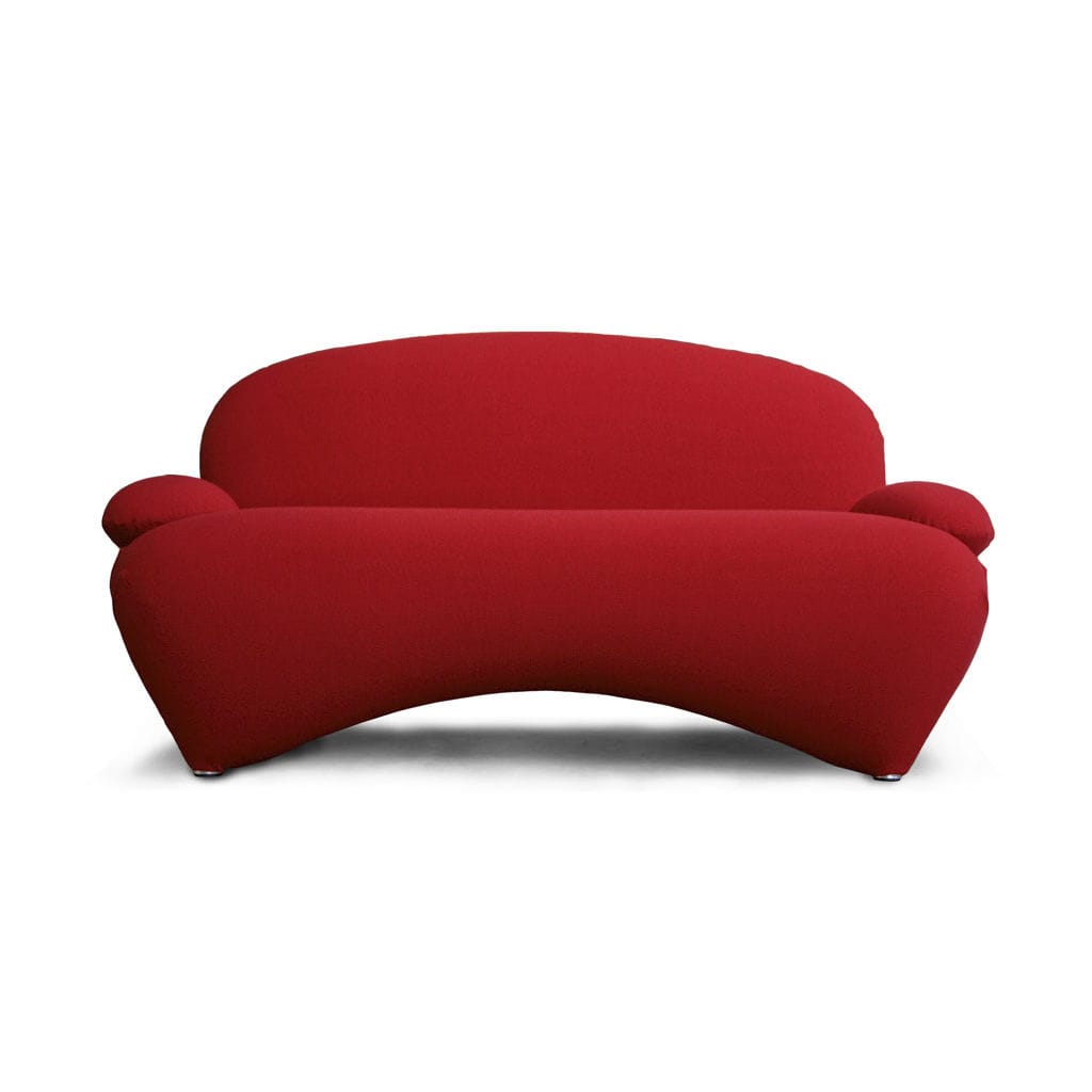 Contemporary Sofa Fabric Aluminum Red Sha By Bartoli