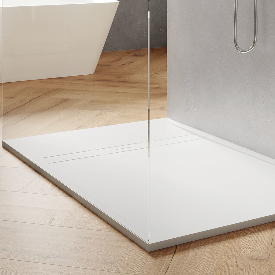 Rectangular Shower Tray Nassau Zenon Smart Solid Surface Floor