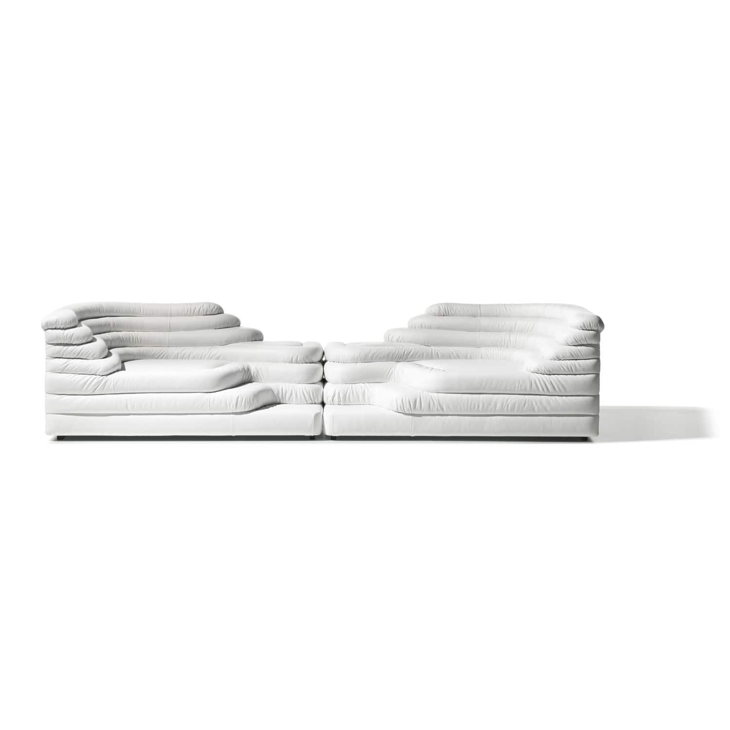 Modular sofa original design leather 2 seater DS 1025 by
