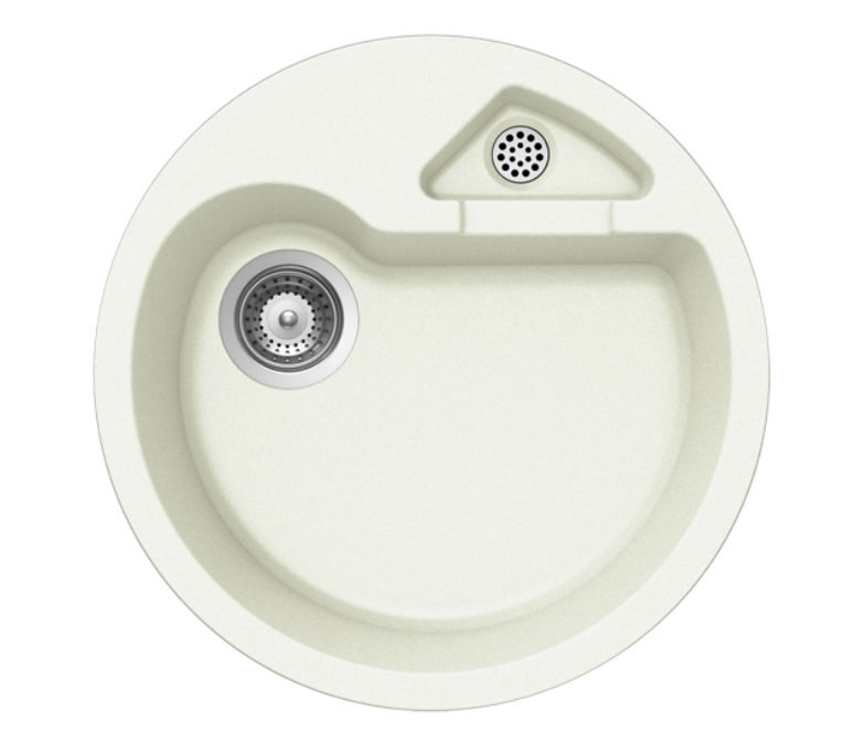 Double Kitchen Sink Composite Round Classic R 100 Schock Double Kitchen Sink Composite Round