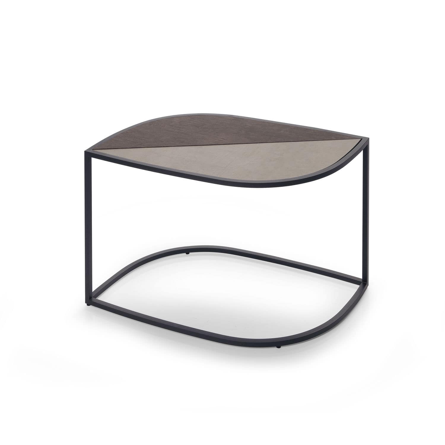 Contemporary Side Table Stainless Steel Garden White Leaf Contemporary Side Table Stainless Steel Garden White Leaf 001 By Gordon Guillaumier